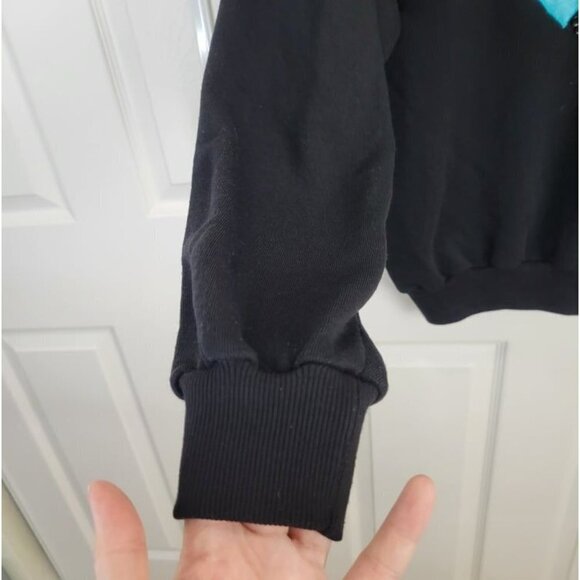 Vintage DEBRA MARTIN Black Embroidered Button Beading Pullover Sweater L - Picture 8 of 10